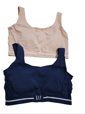GAP Seamless Smoothing Comfort Bras in Nude & Navy (2-Pack) NEW